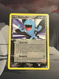 Pokemon TCG Rockets Wobbuffet 47/109 Uncommon Regular EX Team Rocket Returns LP - Image 2