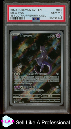 MEWTWO POKEMON SVP 052 2023 SCARLET&VIOLET PROMOS / 151 UPC - ENGLISH PSA 10 - Image 1