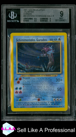 SCHIMMERNDES GARADOS POKEMON 65/64 2001 NEO REVELATION HOLO DEUTSCH BGS 9 - Image 1