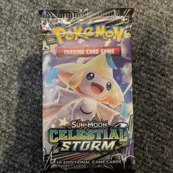 Pokemon Sun & Moon Celestial Storm Booster Pack - Jirachi (FACTORY SEALED) - Image 3
