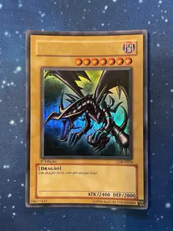 2002 Yu-Gi-Oh LOB 1ST EDITION ULTRA RED-EYES BLACK DRAGON LDB-P070 Near Mint New - Image 1