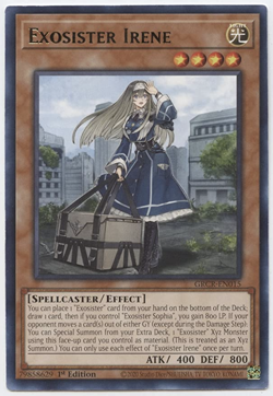 Yu-Gi-Oh! - 3x Exosister Irene - GRCR-EN015 - Rare -1st Ed -NM/M - New - Image 1