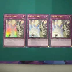 3x Solemn Strike 1st Edition Ultra Rare RA02-EN079 Yu-Gi-Oh! - Image 1