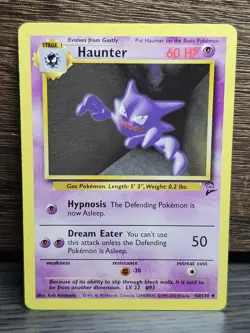 HAUNTER - 43/130 - Base Set 2 - Pokemon Card TCG Vintage 2000 - LP - Image 1
