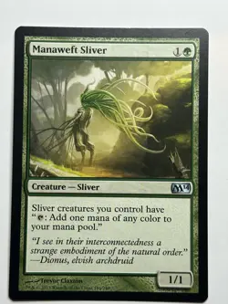 Manaweft Sliver Magic 2014 (M14) 184 Regular MTG Card LP-NM - Image 1