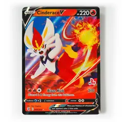 Pokemon - Cinderace V - 043/264 - SWSH Fusion Strike - Half Art Card - Image 1