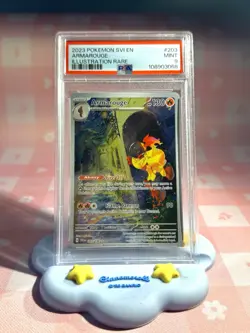 Pokemon TCG Armarouge Illustration Rare Card 203/198 Scarlet & Violet PSA 9 Mint - Image 1