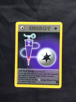 Pokemon Cards: Team Rocket 1st Edition Uncommon: Full Heal Energy 81/82 - Image 1