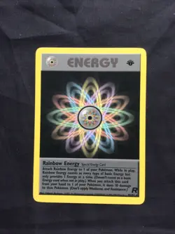 Pokemon Cards: Team Rocket 1st Edition Rare: Rainbow Energy 80/82 - Image 1