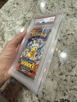 PSA 10 Surging Sparks PIKACHU ART Graded Booster Pack 2024 Gem Mint Pokemon Card - Image 4