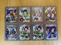 pokemon full art trainer card lot Of 8 Miriam Klara Dancer Honey And More - Image 1