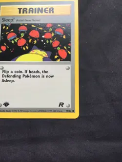 Pokemon Cards: Team Rocket 1st Edition Common: Sleep! 79/82 - Image 4