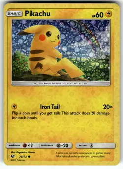 Pikachu - 28/73 (General Mills) 028/073 LP+ Pokemon Card TCG - Image 1