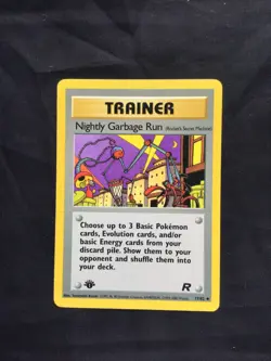 Pokemon Cards: Team Rocket 1st Edition Uncommon: Nightly Garbage Run 77/82 - Image 1