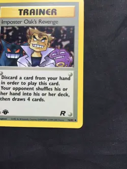 Pokemon Cards: Team Rocket 1st Edition Uncommon: Impostor Oak's Revenge 76/82 - Image 4
