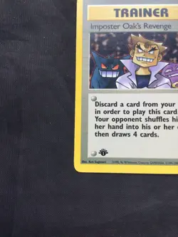 Pokemon Cards: Team Rocket 1st Edition Uncommon: Impostor Oak's Revenge 76/82 - Image 5