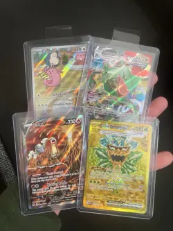 Pokemon Card Collection Lot Holos Full Arts Hits Ex VMAX Sir Lot - Image 1