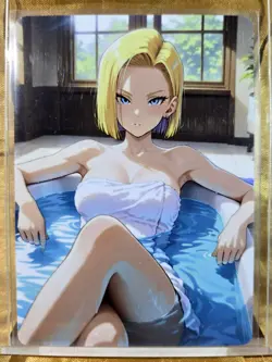 ANDROID 18 Dragonball Z Waifu Goddess Card CUSTOM MADE - Image 3