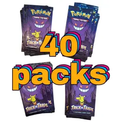 Pokemon TCG 2022 Trick-or-Trade Game 3 Card Pack Lot of 40 sealed packs - Image 1