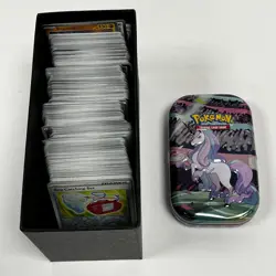 Large Pokemon Card Set Collection 422 Cards and Tin Incomplete (BFD) - Image 1