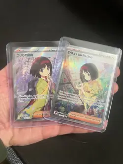Pokemon Card Collection Lot Holos Full Arts Hits Erikas Invitation Lot - Image 1