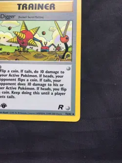 Pokemon Cards: Team Rocket 1st Edition Uncommon: Digger 75/82 - Image 4