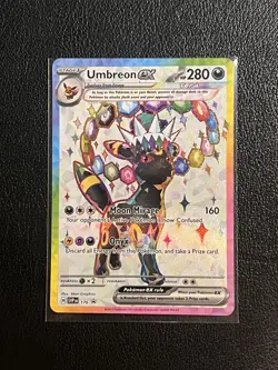 Pokemon Prismatic Evolutions Promo Cards - Umbreon EX 176 - Espeon EX 175 - NM - Image 5