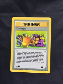 Pokemon Cards: Team Rocket 1st Edition Uncommon: Challenge! 74/82 - Image 1