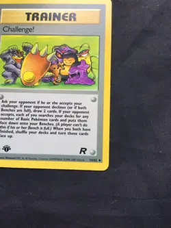 Pokemon Cards: Team Rocket 1st Edition Uncommon: Challenge! 74/82 - Image 4