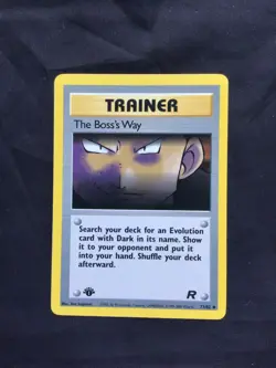 Pokemon Cards: Team Rocket 1st Edition Uncommon: The Boss's Way 73/82 - Image 1
