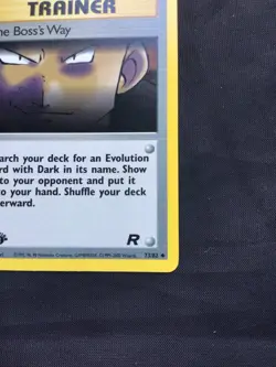 Pokemon Cards: Team Rocket 1st Edition Uncommon: The Boss's Way 73/82 - Image 4