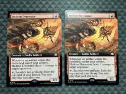 (x2) MTG Hedron Detonator #0118 Ext. Art R Commander: March Of The Machine (MOC) - Image 2