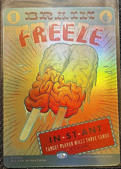 Brain Freeze FOIL Encyclopedia Secret Lair MTG Magic The Gathering - Image 1