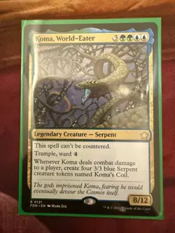 MTG Custom Commander Deck Koma, World Eater - Simic Deck - Image 1