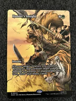 Magic The Gathering MTG - Hunter's Insight (Borderless) - Marvel Spider-Man - Image 1