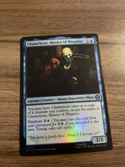 MTG Spider-Man U Chameleon, Master of Disguise #0027 Foil - Image 1