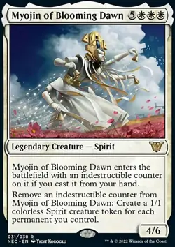 MTG Myojin of Blooming Dawn (31) Kamigawa Neon Dynasty Commander NM - Image 1