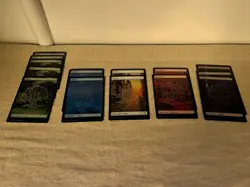 Marvel's Spider-Man Foil Full Art Basic Lands Set X2 Magic The Gathering Bonus - Image 1