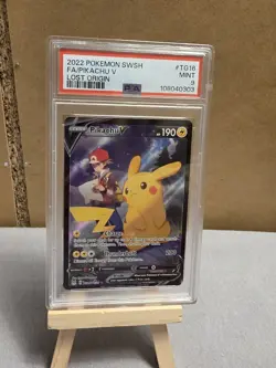 Pokemon Pikachu V - Verlorener Ursprung TG16/TG30 PSA 9 EN - Image 1