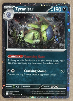 Tyranitar Cosmos Holo Journey Together Rare 095/159 Pokemon TCG - Image 1