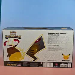 POKEMON CELEBRATIONS 25TH ANNI PREMIUM FIGURE COLL 2021 PIKACHU VMAX SEALED OVP - Image 4