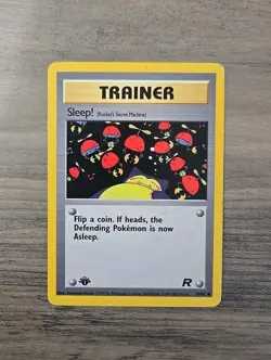 Pokemon TCG Sleep! 1st Edition 79/82 Common Team Rocket MP - Image 1