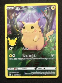 Pikachu 005/025 Celebrations Holo Pokemon TCG Lp +/- - Image 1