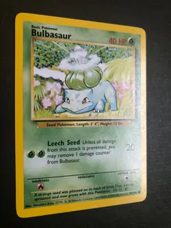 Pokemon - Bulbasaur 44/102 Base Set Unlimited 2000 Pristine! - Image 2