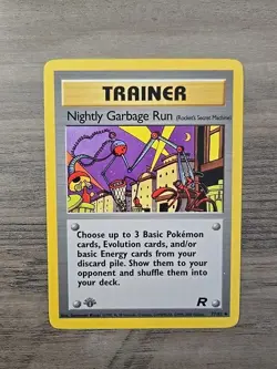 Pokemon TCG Nightly Garbage Run 77/82 1st Edition Team Rocket LP - Image 1