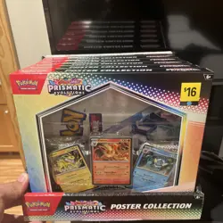 Pokemon TCG: Prismatic Evolutions - Poster Collection Sealed Lot Of 6 W/ Display - Image 1