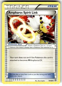 Ampharos Spirit Link 70/98 UNCOMMON TRAINER - Pokemon XY Ancient Origins NM - Image 1