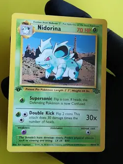 Vintage Wotc Pokemon Nidorina 1st ed Jungle 40/64 - Image 1