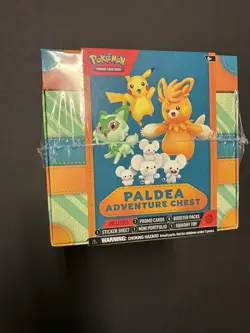 Pokemon Paldea Adventure Chest Factory Sealed with 7 Promos and 6 Boosters - Image 1