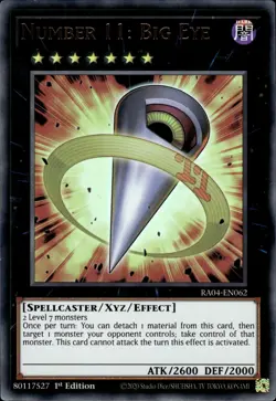 Number 11: Big Eye - Ultra Rare 1st Edition RA04-EN062 - NM - YuGiOh - Image 1